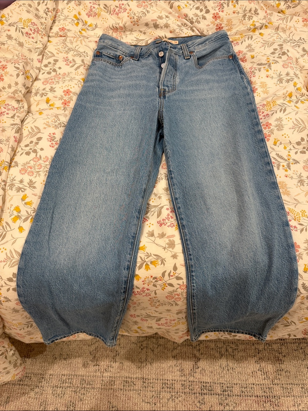 Levi's Medium Blue Straight Leg Jeans